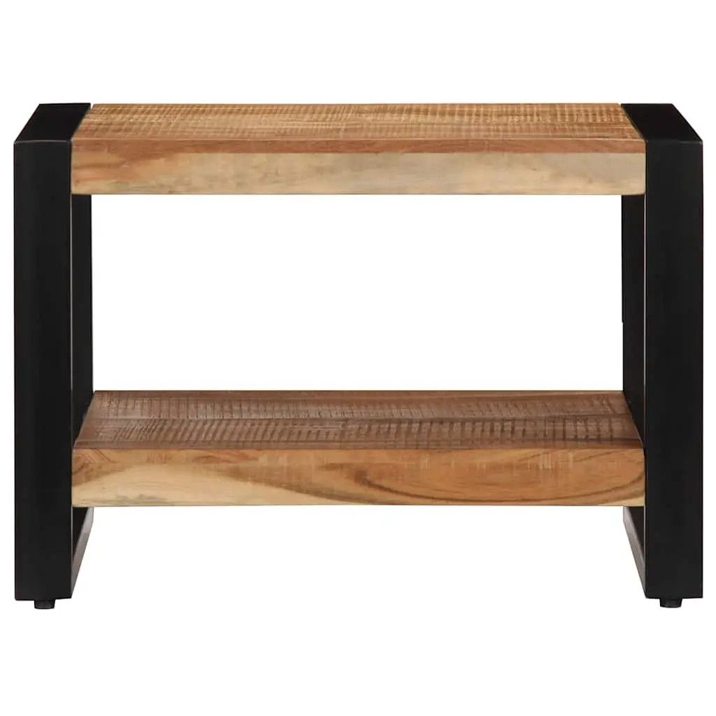 Coffee Table Handmade Solid Acacia Wood Retro 60x60x40 cm Brown
