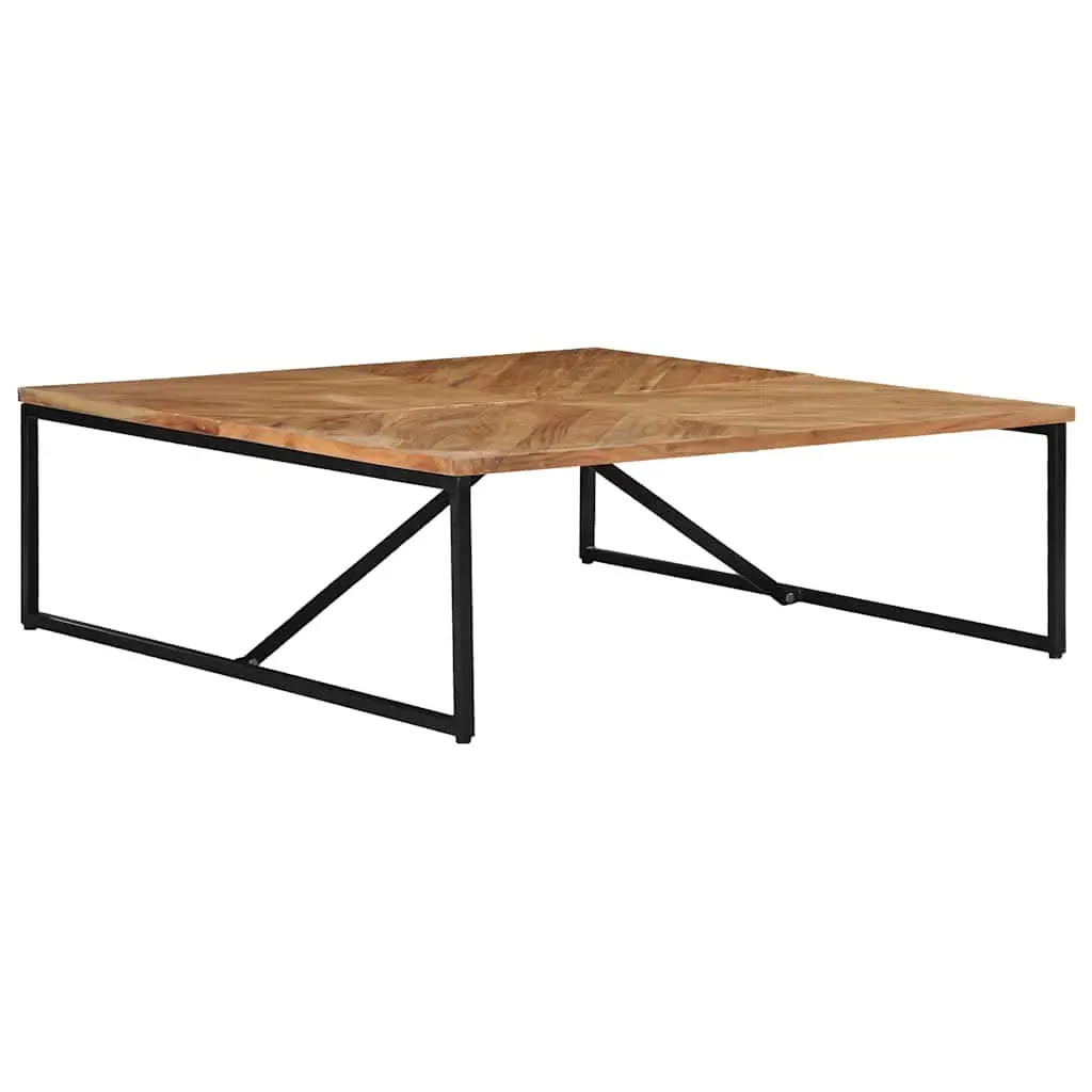 Coffee Table Handmade Solid Acacia Wood Brown 110x110x36 cm