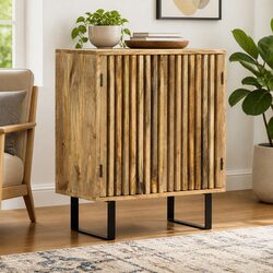 Solid Mango Wood Sideboard 60x35x75 cm
