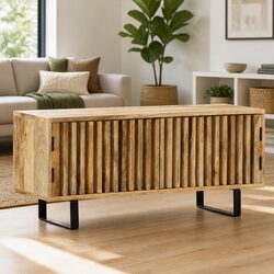 TV Cabinet - 90x30x40 cm Brown Solid Mango Wood