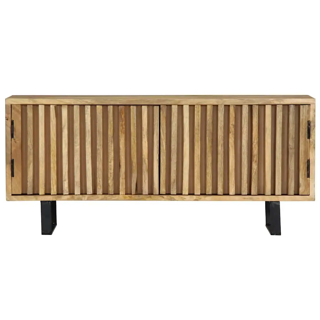 TV Cabinet Solid Mango Wood Storage Unit 90x30x40 cm Brown