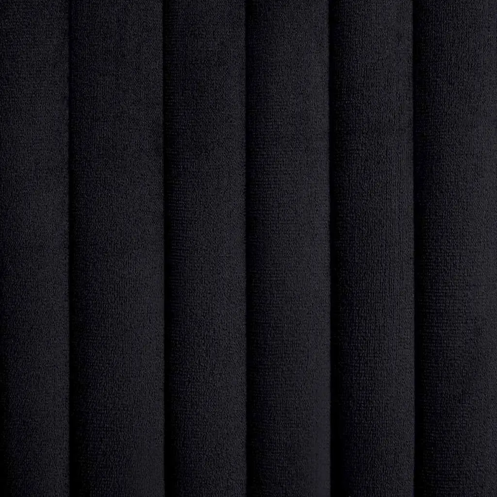 Dining Chairs Comfort Black Velvet 2 pcs