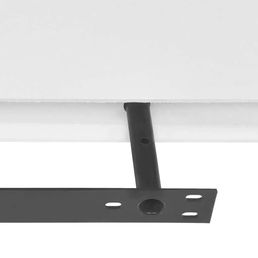Wall Shelves Floating Display Set of 4 White 40cm Storage Home Decor