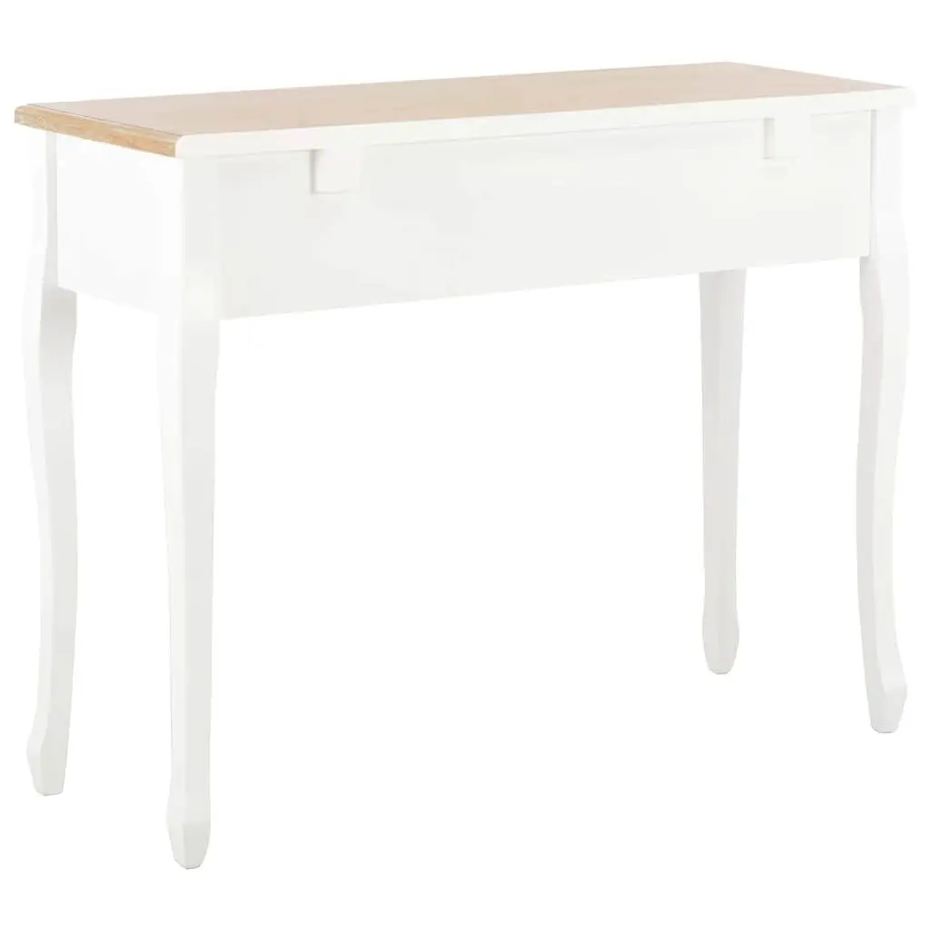 End Table Console Dressing with 3 Drawers White Hallway Living Room Accent