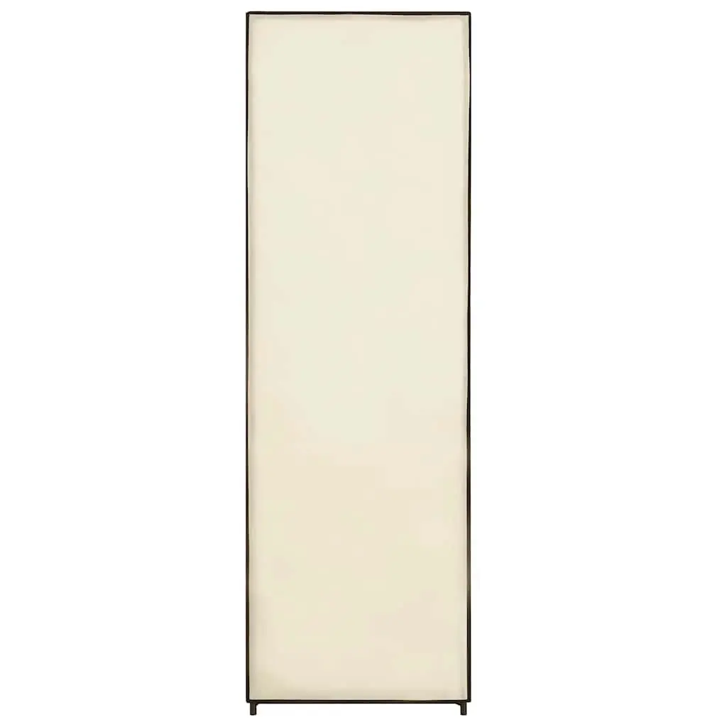 Fabric Wardrobe Portable Closet Storage Cabinet Collapsible Cream 87 x 49 x 159 cm