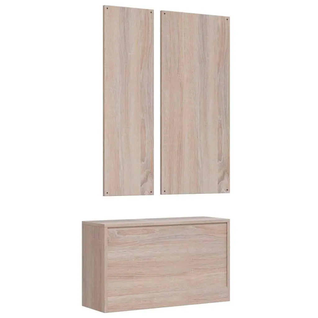 3-Door Wardrobe Grey Storage Cabinet Cupboard with Shelves Hanger Bar