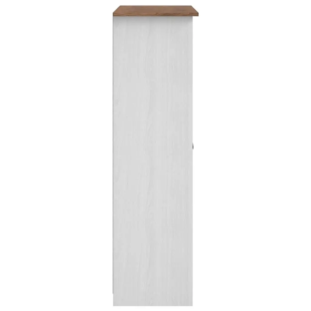 3-Door Wardrobe White Storage Cabinet Cupboard Bedroom Furniture Pine Shelves