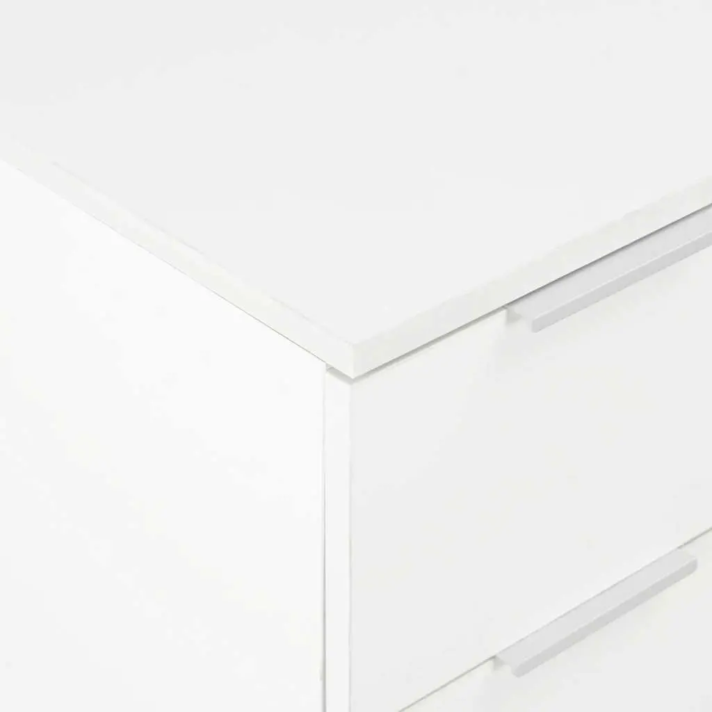 8 Drawer High Gloss White Sideboard Storage Cabinet Bedroom Furniture