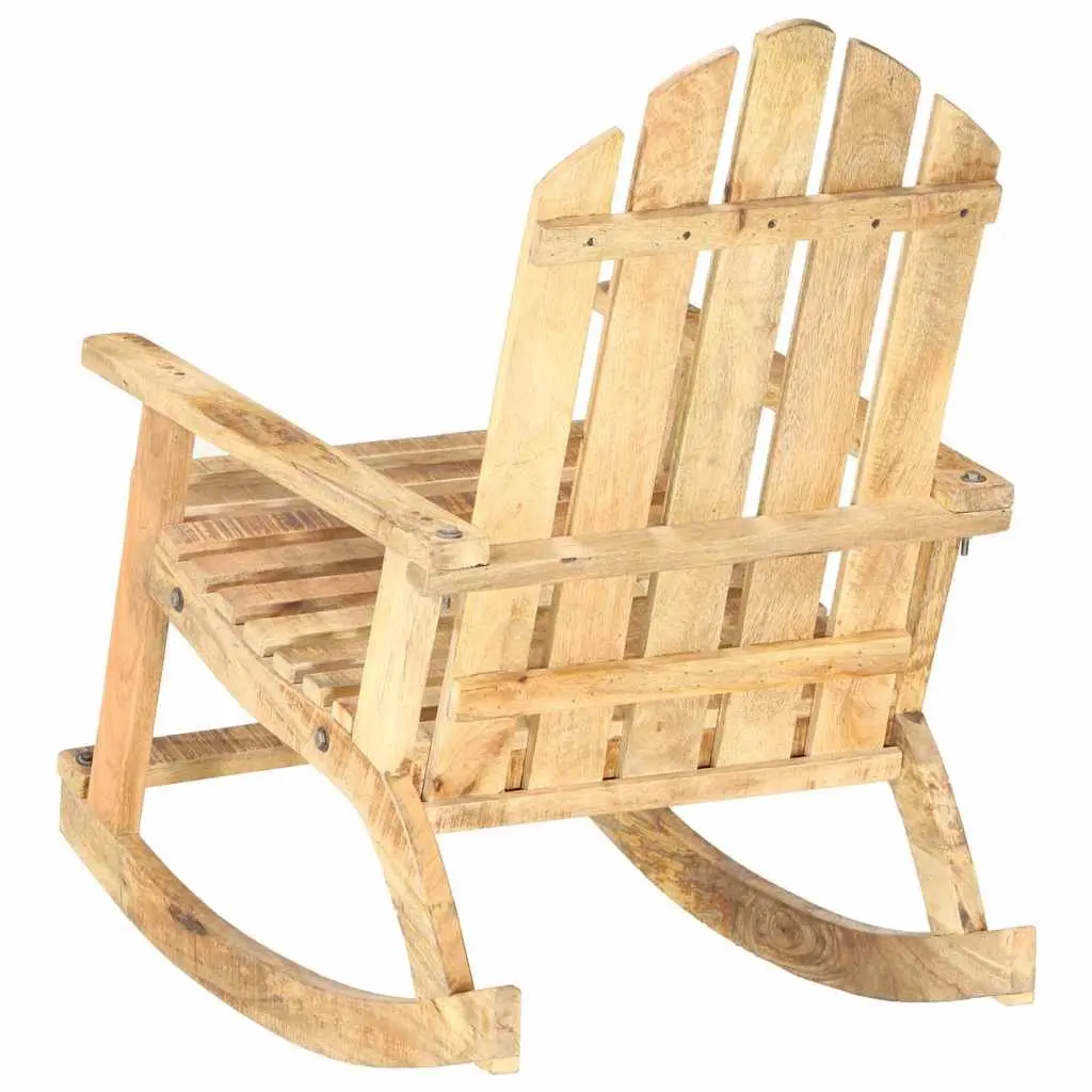 Garden Rocking Chair Solid Wooden Swing Seat Outdoor Patio Furniture Brown