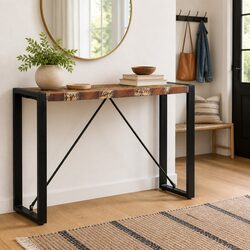 Console Table 110x35x76cm in Solid Reclaimed Wood