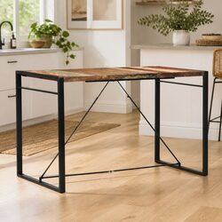 Industrial Bar Table 180x90x110 cm Solid Reclaimed Wood