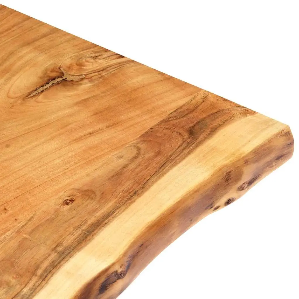 Solid Acacia Wood Table Top Live Edge Kitchen Dining Coffee Desk Surface 80cm