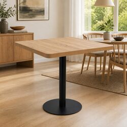 80x80cm Bistro Table with MDF Top and Steel Base
