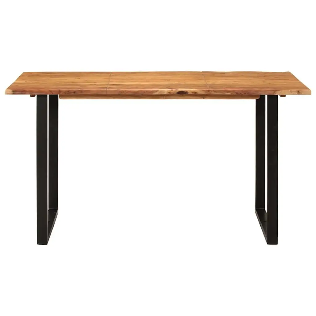 Dining Table Industrial Rustic 140x70x76 cm Brown Wooden