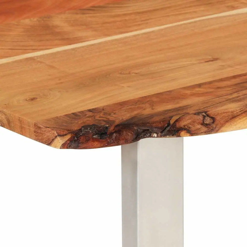 Dining Table Solid Wood 180x90x76cm Brown