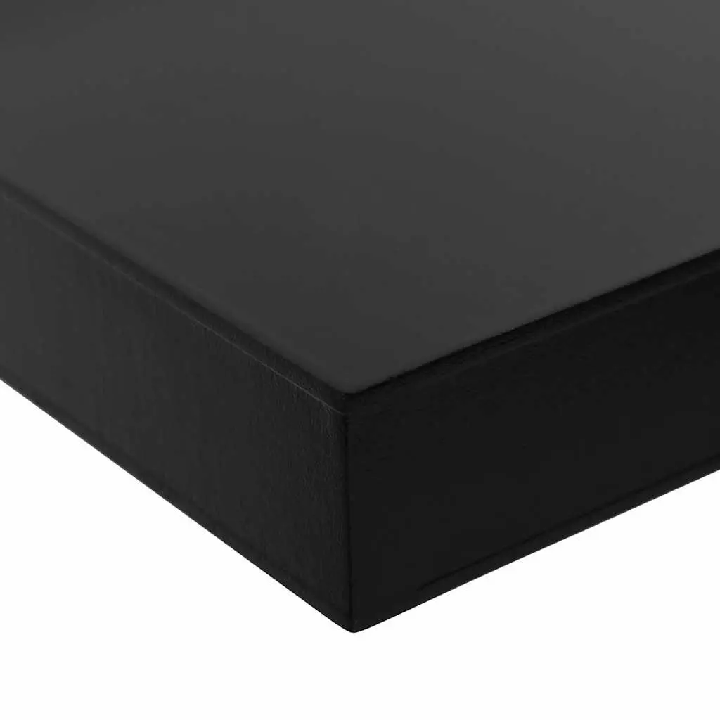 Black Floating Shelves Organizer Set 40x20cm Display Storage Home Decor 2 Piece