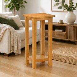 Side Table with Shelf for Bedroom and Living Room Use