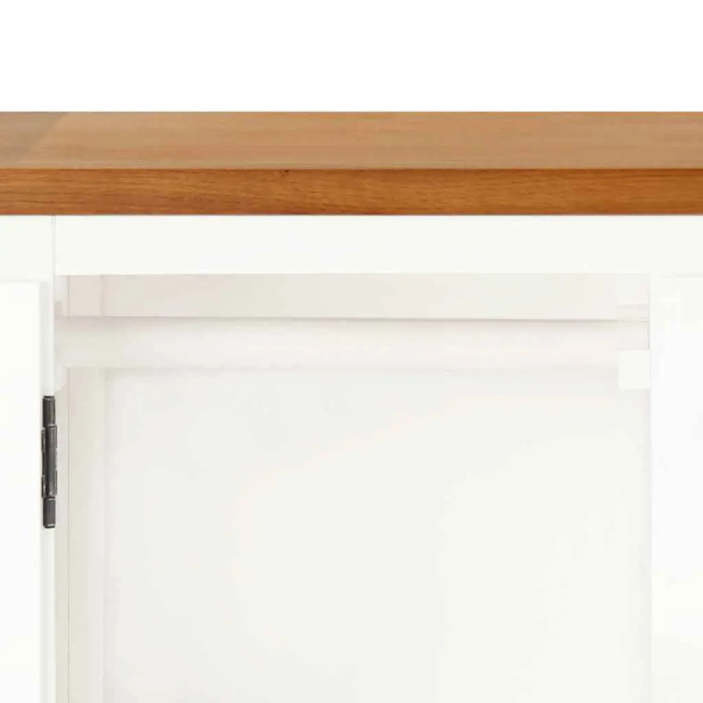 Wardrobe Solid Oak Wood Brown 76x52x105 cm Clothes Cabinet with Hanging Rod and Drawers