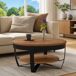 Chic Acacia Wood Coffee Table for Modern Interiors