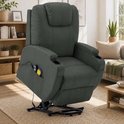 Stand-Up Electric Massage Recliner Chair with Lift Function