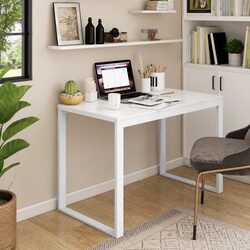 Computer Desk White 110W x 60D x 73H cm Workstation