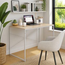 Computer Desk with Engineered Wood and Metal Frame