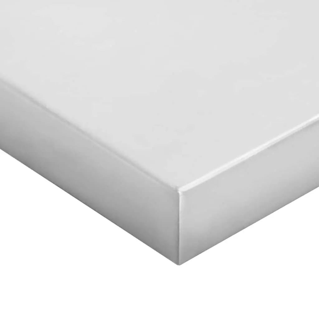 Wall Shelves Space-saving 50x40 cm Silver Stainless Steel Floating Shelving Storage