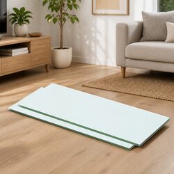 Tempered Glass Floating Shelf Panels 50x15cm Set of 2