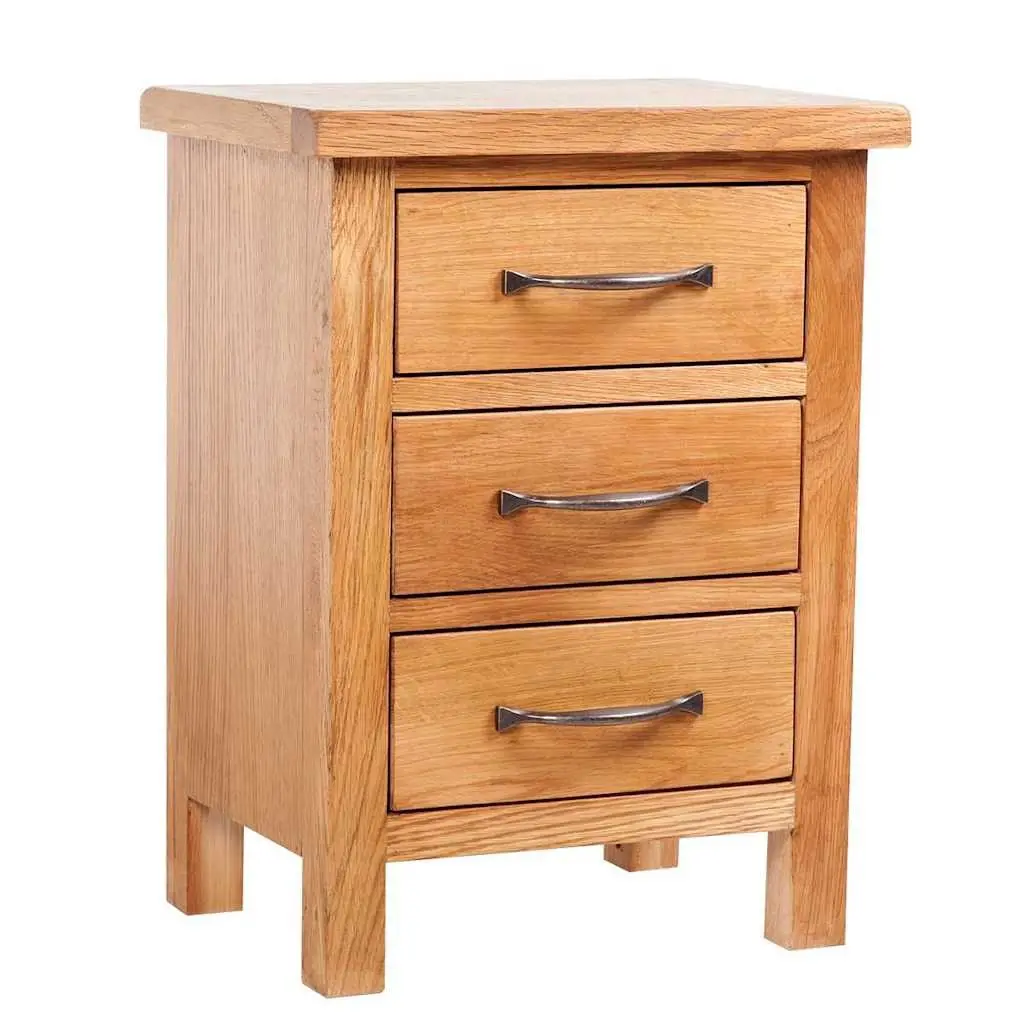 Bedside Tables Rustic Solid Oak Wood 40x30x54 cm Brown 2 Pcs