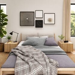 Brown Engineered Wood Nightstand for Organized Storage