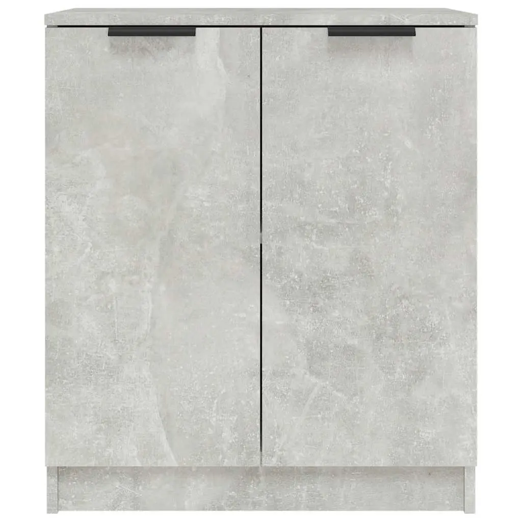 Sideboard Cabinet Storage Furniture Grey Engineered Wood 60x30x70 cm Set of 2