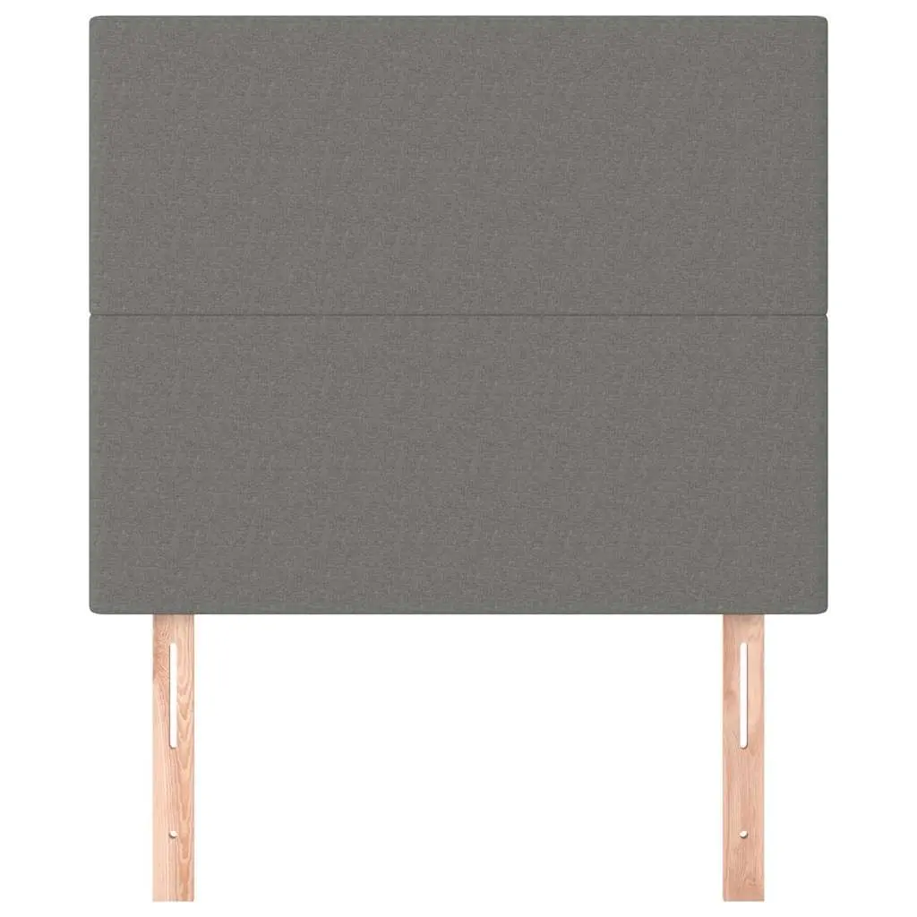 Fabric Headboard Adjustable Height Dark Grey 100 x 5 x 118/128 cm