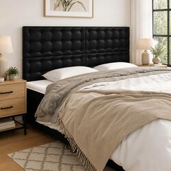 160cm Faux Leather Headboard with Adjustable Height
