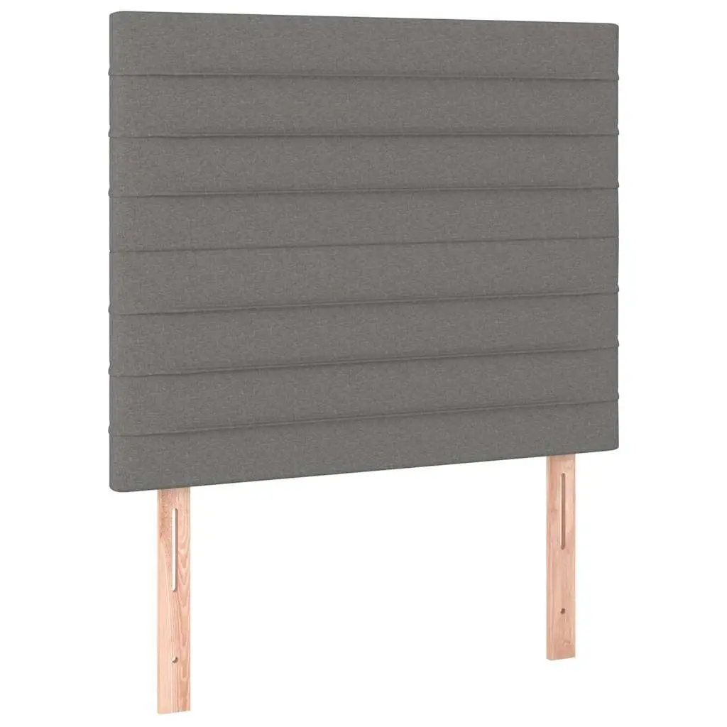 Fabric Headboard Adjustable Height Back Support Dark Grey