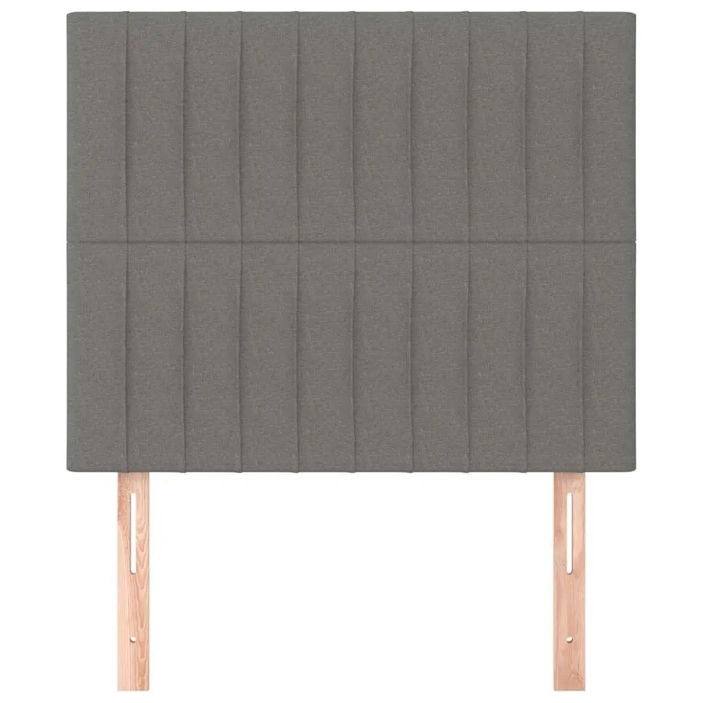 Headboard Adjustable Height Grey Fabric Bedroom Bed Head Support Wooden Legs