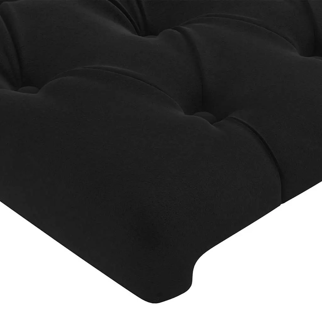 Headboard Soft Velvet Black 80x7x118128 cm Bedroom Back Support Upholstered