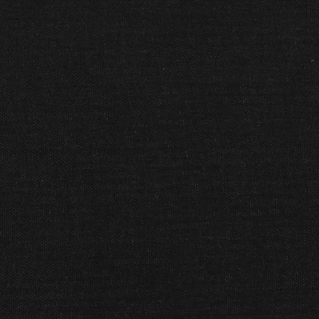 Fabric Headboard Adjustable Height Black Wooden Legs