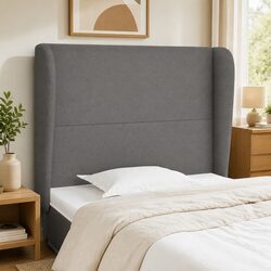 103cm Grey Headboard with Ears for Bedrooms