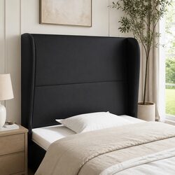 Modern Black Faux Leather Headboard for Design Lovers