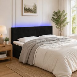 LED Headboard Black Velvet 144cm Specifications
