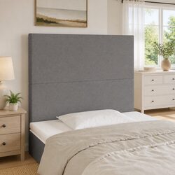 LED Headboard 80cm Dark Grey Fabric with Customizable Features