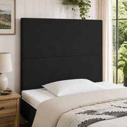 LED Headboard with Adjustable Lights, 100 cm Black Fabric