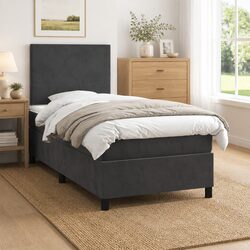 Box Spring Bed King Single 106x203cm with Pocket Spring Mattress