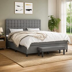 Queen Size Adjustable Box Spring Bed with Pocket Spring Mattress