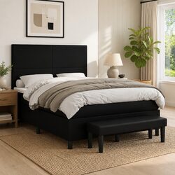 Queen Size Box Spring Bed with Pocket Spring Mattress