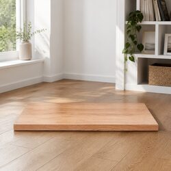 Solid Oak Table Top Replacement 80x40x4 cm with Live Edge