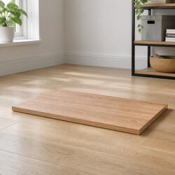 80x60x2 cm Treated Solid Oak Wood Tabletop