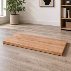 Replacement Kitchen Desk Top 80x60cm Solid Oak Brown