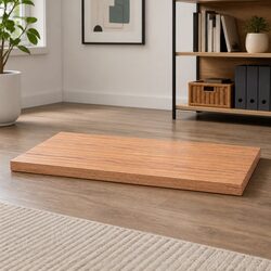 Brown Solid Oak Table Top Replacement Board 100x50x6 cm