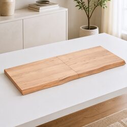 Modern Solid Oak Wood Table Top 120x50cm Design